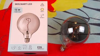 IKEA Molnart 42watt G40 Novelty Filament LED Light Bulb [upl. by Halsted]