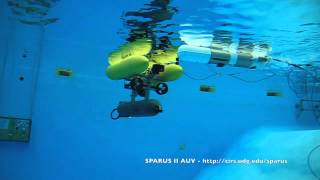 SPARUS II AUV firsts tests in water tank underwater view [upl. by Honorine]