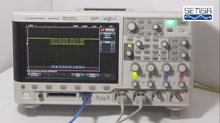 Decodificación del protocolo UART con el osciloscopio MSOX 2014A [upl. by Ynatsyd]