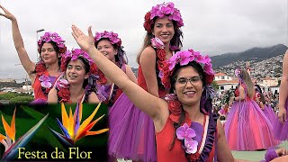 Madeira Flower Festival in the City of Funchal  Portugal  Festa da Flor Heliporto  Group 5 Dance [upl. by Amalbena]