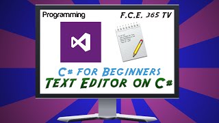 How to create simple text editor in Visual C Sharp for beginners [upl. by Yanad]