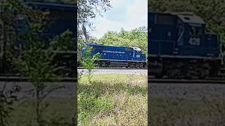 FEC 428 doing switching operations near Titusville intermodal ramp fec train titusville florida [upl. by Dita]