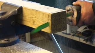 Reciprocating saw blade cutting wood with nails [upl. by Cohe]