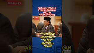 Presiden prabowo rapat dengan Li Qiang beijing cina short berita [upl. by Kendy]