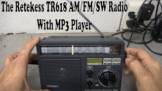 Retekess TR618 Tabletop Shortwave Radio With MP3 Player Nice radio [upl. by Mohandas901]