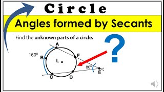 Tagalog Angle formed by secants secant circle angleformedbysecant math10 [upl. by Adara]