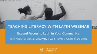 Teaching Literacy With Latin Webinar  The Paideia Institute [upl. by Dallas]