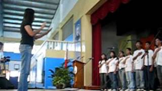 Rogationist College  Glee Club singing the National Anthem [upl. by Ativel333]