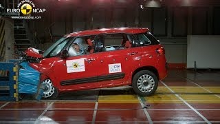 Fiat 500L Crash Test Euro NCAP [upl. by Dymphia]