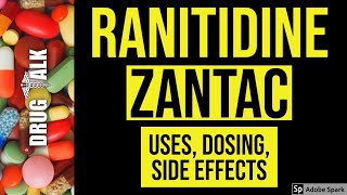 Ranitidine Zantac  Uses Dosing Side Effects [upl. by Delphinia769]