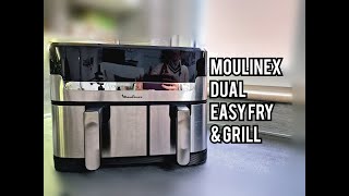 RECENSIONE FRIGGITRICE AD ARIA DUAL EASY FRY amp GRILL MOULINEX [upl. by Rillis]