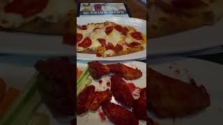 Flatbread Pizza 🍕 with hot Cheetos wings … Come eat wit me… Let’s Goooooooooooo [upl. by Sivad]