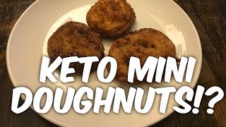 Keto Cinnamon Sugar Mini Doughnuts  Keto Connect Recipe [upl. by Airdni]