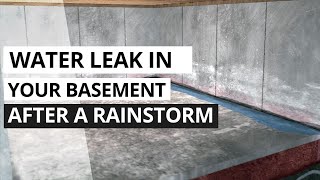 Water Leak in Basement After Rain Animation [upl. by Anabal]