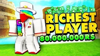 Worlds Richest ROBLOX Player 80000000 R [upl. by Murat]