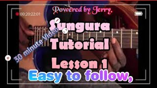 Sungura Guitar tutorial Lesson 1 Basics [upl. by Arhna]