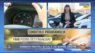 Stirile Kanal D  Conditii pentru scoala de soferi gratis  Editie de dimineata [upl. by Hadlee374]