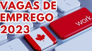 Profissões e Vagas de Emprego com maior Demanda no Canadá 2023 COM SALARIOS [upl. by Rafter]