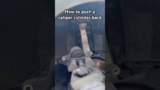 How to remove a caliper cylinder cars shorts [upl. by Ahseat]