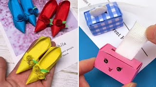 5 easy paper craft ideaEasy no glue paper craftEasy paper craft without gluetape and scissor [upl. by Jacobah]