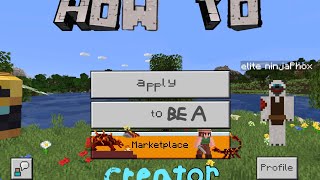 How to apply to be a Minecraft Marketplace Creator [upl. by Karney40]