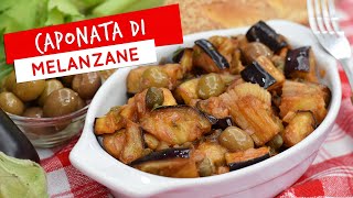 Caponata siciliana di melanzane ricetta originale [upl. by Oirevlis]