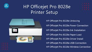 HP Officejet Pro 8028e Printer Setup  Officejet Pro 8028e Driver Download  Wifi Setup [upl. by Severn875]