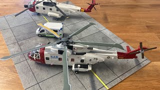 The Buglers Combined Search and Rescue COOP 172 Italeri Merlin TTE and Lindberg HH3M Pelican [upl. by Sinai]