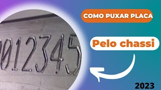 como puxar placa pelo chassi historico completo do veiculo pelo chassi [upl. by Jarv]