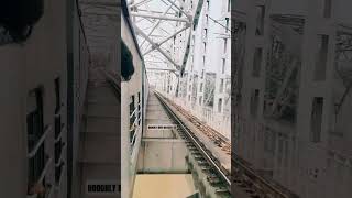 Fastest local train crossing by Hooghly river Kolkata 🌉❤️train video youtube reels [upl. by Esorylime350]