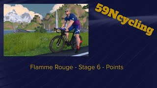 Flamme Rouge  Stage 6  Points Race [upl. by Agnola]