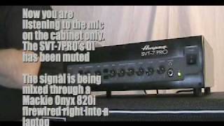 Ampeg SVT7PRO Demo 22 [upl. by Nelag433]