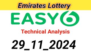 Emirates Lottery Easy 6 Prediction 29112024 [upl. by Thibaud]