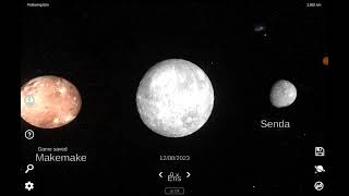 Dwarf Planets Compared Solar System Simulator [upl. by Ailak923]