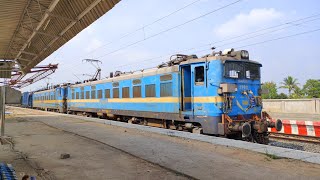 COAL LOADING WAGON TRAIN RUNNING SLOWLY AT THE STATION indianrailways [upl. by Magree477]