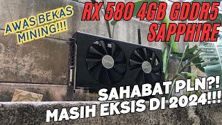 RX 580 4GB GDDR5 SAPPHIRE PERFORMA GANAS  BOROS LISTRIK [upl. by Doreen]