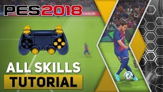 PES 2018 All Tricks and Skills Tutorial PS4 PS3 [upl. by Genevra]