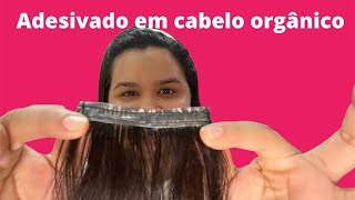 FITA ADESIVA no CABELO orgânico gastando 0 reais [upl. by Aeuhsoj]