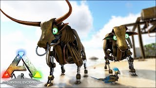 NOVAS CRIATURAS MECH TOURO MECH COEL MECH PAPAGAIO MECH VACA ARK SURVIVAL EVOLVED CLOCKWOR [upl. by Juli]