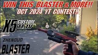 WIN THIS amp MORE Toy  X5 Gel Ball Blaster CUSTOM1 111V Mod amp More OCT 2024 YT Contest [upl. by Elayor236]