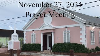 SHGC  James Martin  Prayer Meeting  November 27 2024 [upl. by Roxi266]