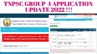 Tnpsc Group 4 Reupload Of Documents Notice For Students 2022 [upl. by Christmas]