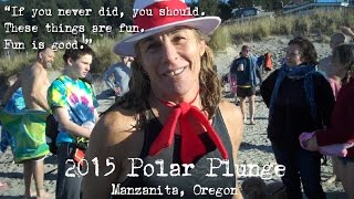 2015 New Years Day Polar Plunge Manzanita Oregon [upl. by Aicnetroh]