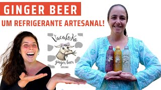 Refrigerante caseiro de gengibre o GINGER BEER [upl. by Ydnirb910]