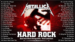 Hard Rock 80s 90s  Metallica Bon Jovi Whitesnake ACDC Iron Maiden Gnr [upl. by Nali]