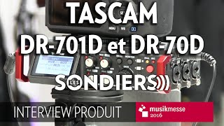 MESSE 2016 Tascam DR701D DR70D [upl. by Nikral21]