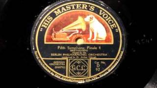 Nikisch conducts Beethoven on HMV 78s  4 [upl. by Eddina]