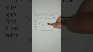 Como calcular probabilidade  Probabilidade de escolher um número ímpar [upl. by Hras622]