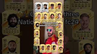 Cards with three nationalities on eafc24 ft Spanish Messi 😎 [upl. by Wayne]