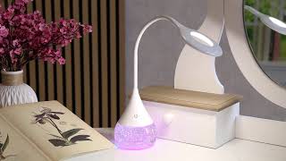 LED Colour Changing Glitter Lamp with 3CCT White Light Temperature Touch Control GL005 [upl. by Adnorat]